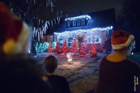Kerstlichtshow Oranjeboomstraat