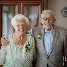 Arie en Marie de Gast-Lobbezoo 70 jaar getrouwd