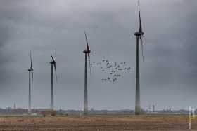 Windturbines in storm