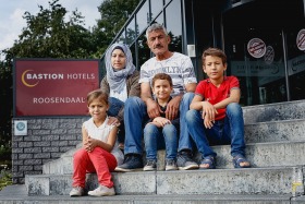 Syrisch gezin ondergebracht in hotel