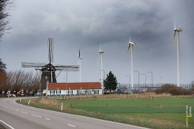 Windturbines in storm
