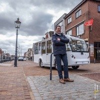 Jan Goverde hoopt op ritjes met elektrisch taxibusje door centru