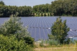 Nieuw drijvend zonnepark bij Amercentrale