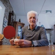 Ad Roverts is 85-jarige tafeltenniskampioen