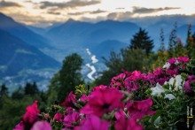 Scenic view from Mösern near Seefeld in Tyrol, Austria