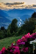 Scenic view from Mösern near Seefeld in Tyrol, Austria