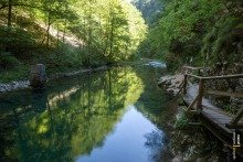 Walking Through Vintgar Gorge, Slovenia