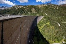 Impressive View of the Schlegeis Dam