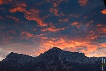 Post-Sunset Glow over Werfen Mountains, Austria