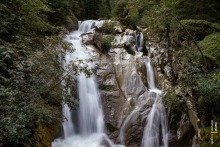 Long Exposure of Langetaler Wasserfall, Stubai Valley