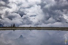 Dramatic Clouds Over Speichersee Koppeneck