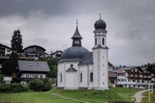 Seekirchl Church in Seefeld on a Grey Day